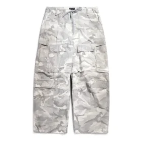 Pantaloni cargo larghi “Grigio chiaro” 791053TQLA71400