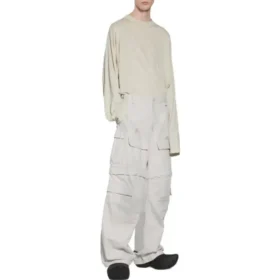 Pantaloni cargo taglia L “Light Grey” 746493TKP271400