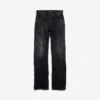 Pantaloni da città a gamba dritta da donna in nero