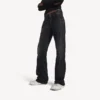 Pantaloni da città a gamba dritta da donna in nero