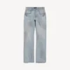 Pantaloni da città da donna a vestibilità dritta in azzurro