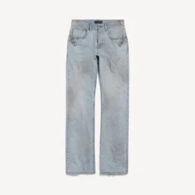 Pantaloni da città da donna a vestibilità dritta in azzurro Pantaloni da città da donna a vestibilità dritta in azzurro