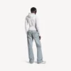 Pantaloni da città da donna a vestibilità dritta in azzurro