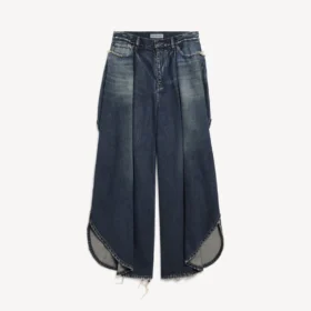 Pantaloni da donna modello Tulipe in blu oceano scuro