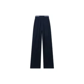 Pantaloni da tuta a gamba larga con fascia con logo B sportivo “Black” 675346TLVA11070