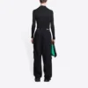 Pantaloni da tuta a gamba larga con fascia con logo B sportivo “Black” 675346TLVA11070