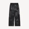 Pantaloni da tuta da uomo in nero/bordeaux Pantaloni da tuta da uomo in nero/bordeaux