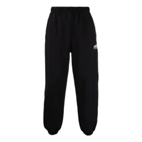Pantaloni della tuta con ginocchia elasticizzate e logo Paris “Black White” 675244TLVL81070