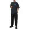Pantaloni della tuta con ginocchia elasticizzate e logo Paris “Black White” 675244TLVL81070