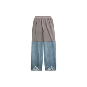 Pantaloni della tuta con toppe “Grey Indigo” 745264TNW014012