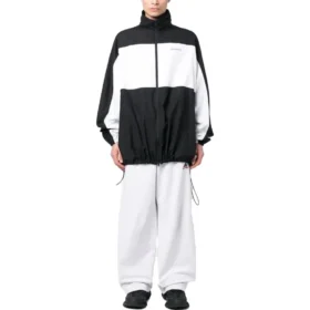Pantaloni della tuta larghi Balenciaga x adidas “Bianco Nero Rosso” 723904TNVP99065