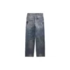 Pantaloni in denim a gamba dritta con stampa doodle “Blue” 746986TOW664036