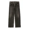 Pantaloni in Denim Trompe L’oeil “Black” 751503TOL991000