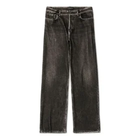Pantaloni in Denim Trompe L’oeil “Black” 751503TOL991000
