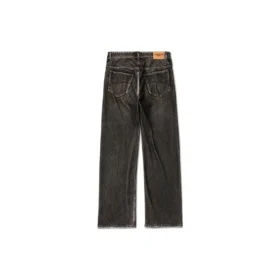 Pantaloni in Denim Trompe L’oeil “Black” 751503TOL991000