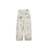 Pantaloni larghi con graffiti “Grigio” 745223TBP475411