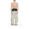 Pantaloni larghi con graffiti “Grigio” 745223TBP475411