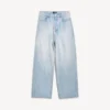 Pantaloni larghi in blu chiaro
