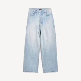 Pantaloni larghi in blu chiaro
