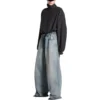 Pantaloni larghi oversize “Light Blue” 786643TQW556379