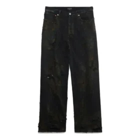 Pantaloni larghi super strappati “Black” 745248TBP471363