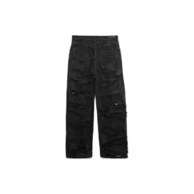 Pantaloni larghi super strappati “Black” 745248TBP471363
