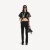 Pantaloni slim da donna in nero Pantaloni slim da donna in nero