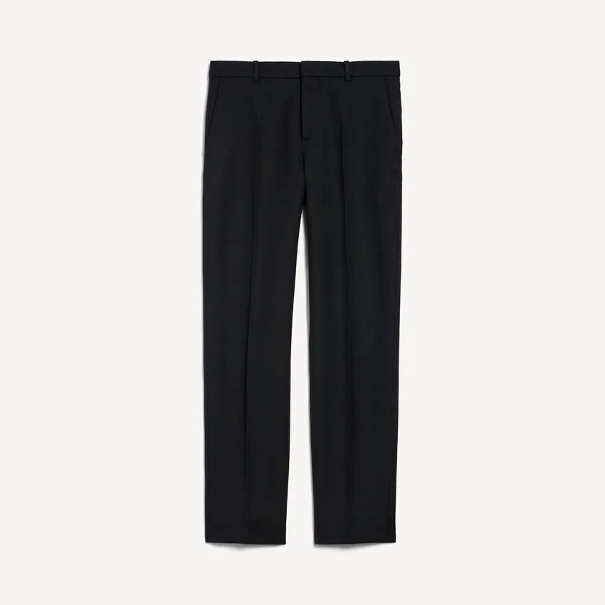 Pantaloni slim da uomo su misura in nero Pantaloni slim da uomo su misura in nero