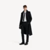 Pantaloni slim da uomo su misura in nero Pantaloni slim da uomo su misura in nero