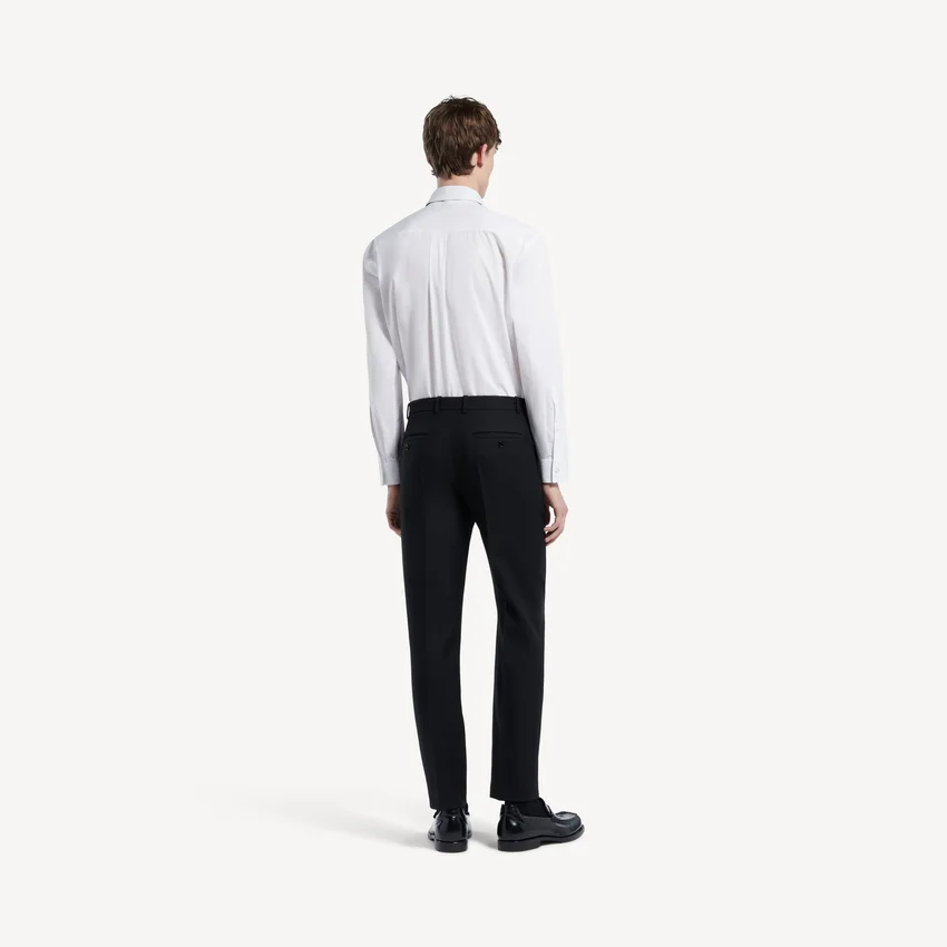 Pantaloni slim da uomo su misura in nero Pantaloni slim da uomo su misura in nero
