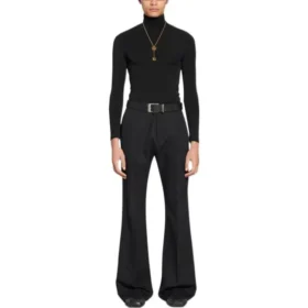 Pantaloni svasati su misura, vestibilità regolare “Black” 704709TLT171000