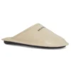 Pantofole da casa in pelle di vitello “Beige” 736288WB7212010