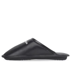 Pantofole da casa in pelle di vitello “Nero”  736288WB7211090