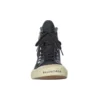 Paris High Top Sneakers “Cotone nero strappato e gomma bianca” 688752W3RC11090