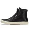 Paris High Top Sneakers “Pelle nera e gomma bianca” 688756W3RCA1090