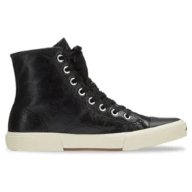 Paris High Top Sneakers “Pelle nera e gomma bianca” 688756W3RCA1090