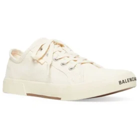 Paris Sneaker bassa “Cotone bianco consumato e gomma bianca” 688757W3RC59090