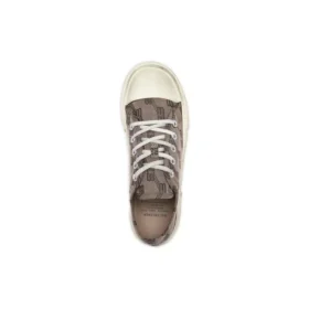 Paris Sneaker bassa “Cotone con logo su tutta la superficie color cuoio e gomma bianca” 688754W3RQ22298