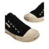 Paris Sneaker bassa “Cotone nero consumato e gomma bianca” 688757W3RC21090
