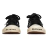 Paris Sneaker bassa “Cotone nero strappato e gomma bianca con graffiti” 688754W3RR51099