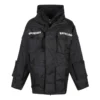 Parka oversize in tessuto tecnico con inserto in jersey “Black” 746450TOO321000