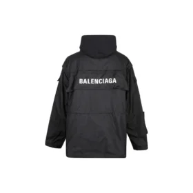 Parka oversize in tessuto tecnico con inserto in jersey “Black” 746450TOO321000 Parka oversize in tessuto tecnico con inserto in jersey “Black” 746450TOO321000