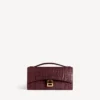 Pochette da donna Hourglass con catena in bordeaux scuro Pochette da donna Hourglass con catena in bordeaux scuro