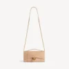 Pochette da donna Hourglass con catena in color nude