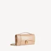 Pochette da donna Hourglass con catena in color nude