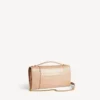 Pochette da donna Hourglass con catena in color nude
