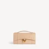 Pochette da donna Hourglass con catena in color nude