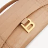 Pochette da donna Hourglass con catena in color nude