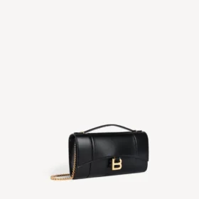 Pochette da donna Hourglass con catena  in nero
