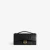 Pochette da donna Hourglass con catena, nera Pochette da donna Hourglass con catena, nera